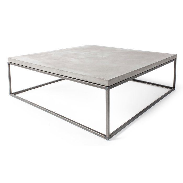 Axis architectural concrete coffee table by KATACHI Studio.