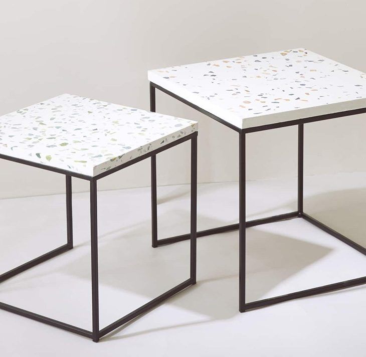 Monolith architectural concrete side table by KATACHI Studio.